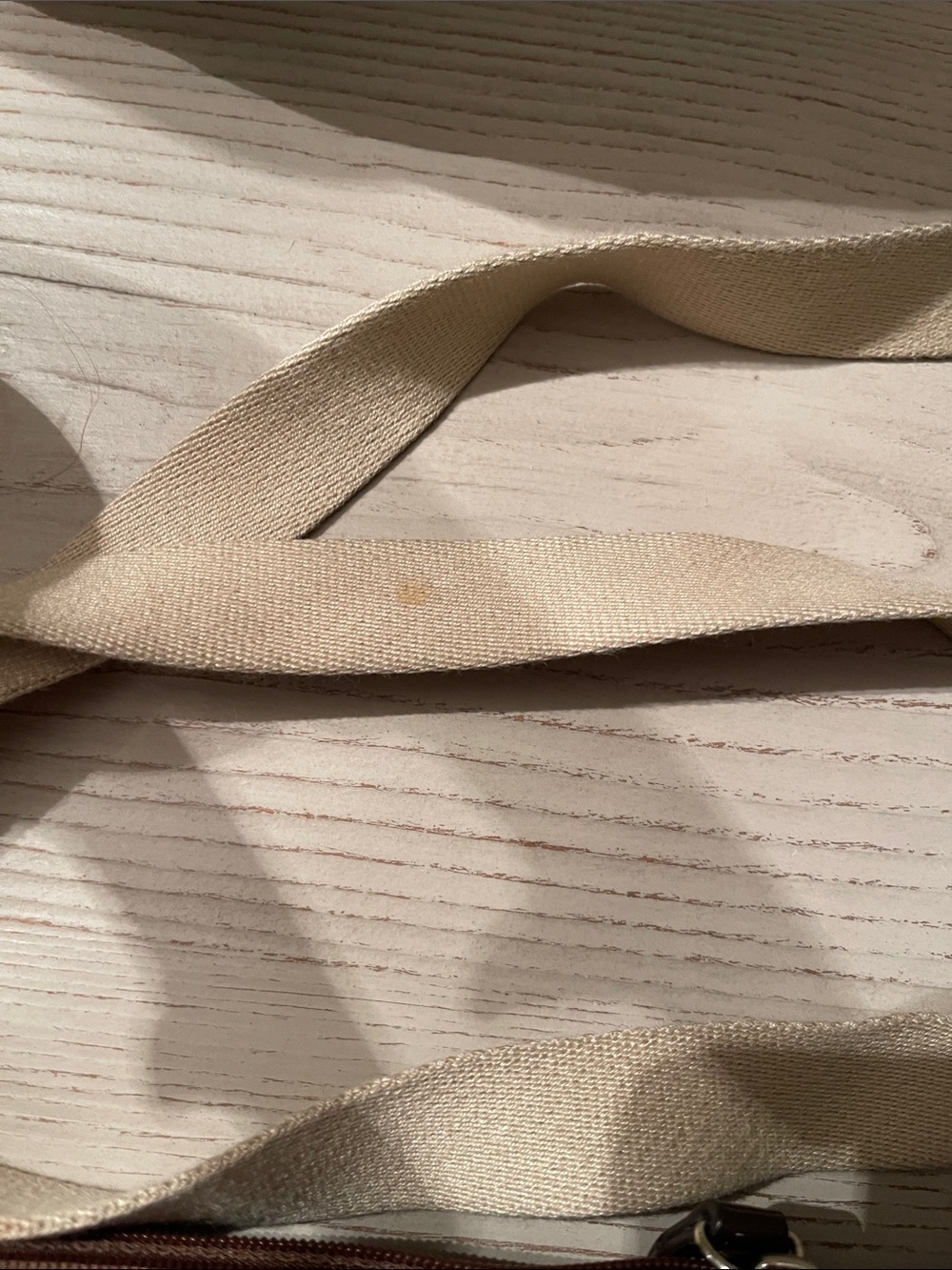 Canvas Crossbody Bag in Tan - Picture 7 of 7